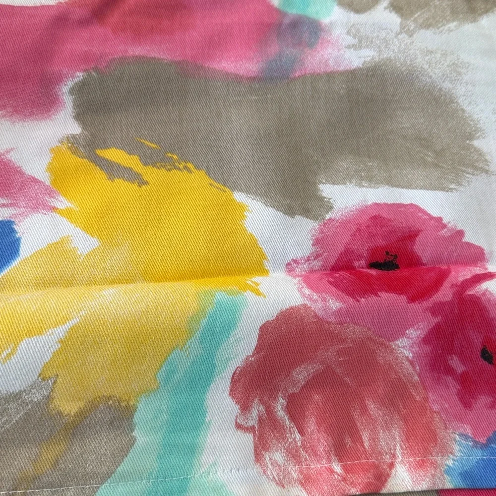 Kate Spade New York Paintball Floral Shower Curtain Watercolor Size 72 x 72